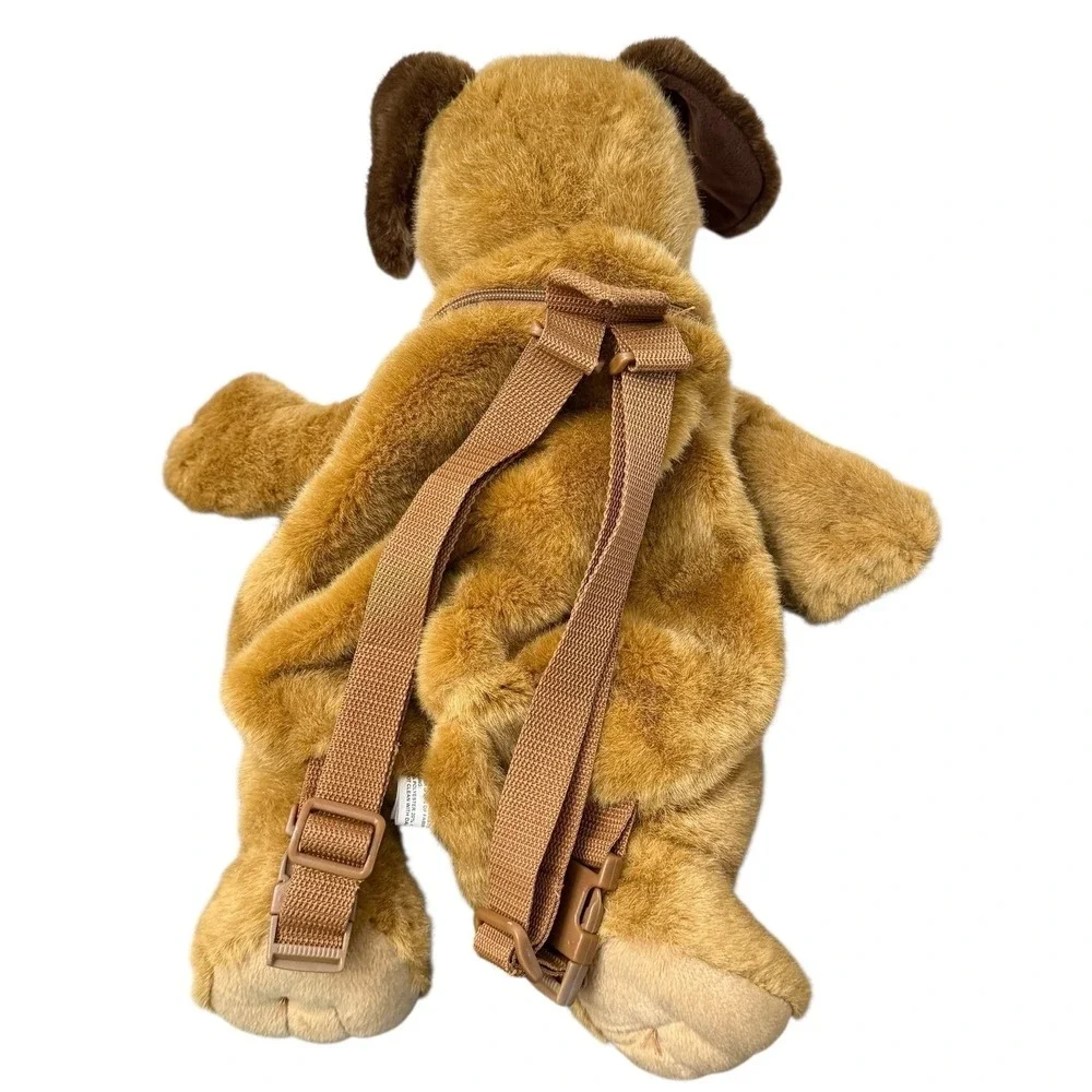 Puppy Dog Brown Plush Backpack Purse‎ J Stuff & Associates